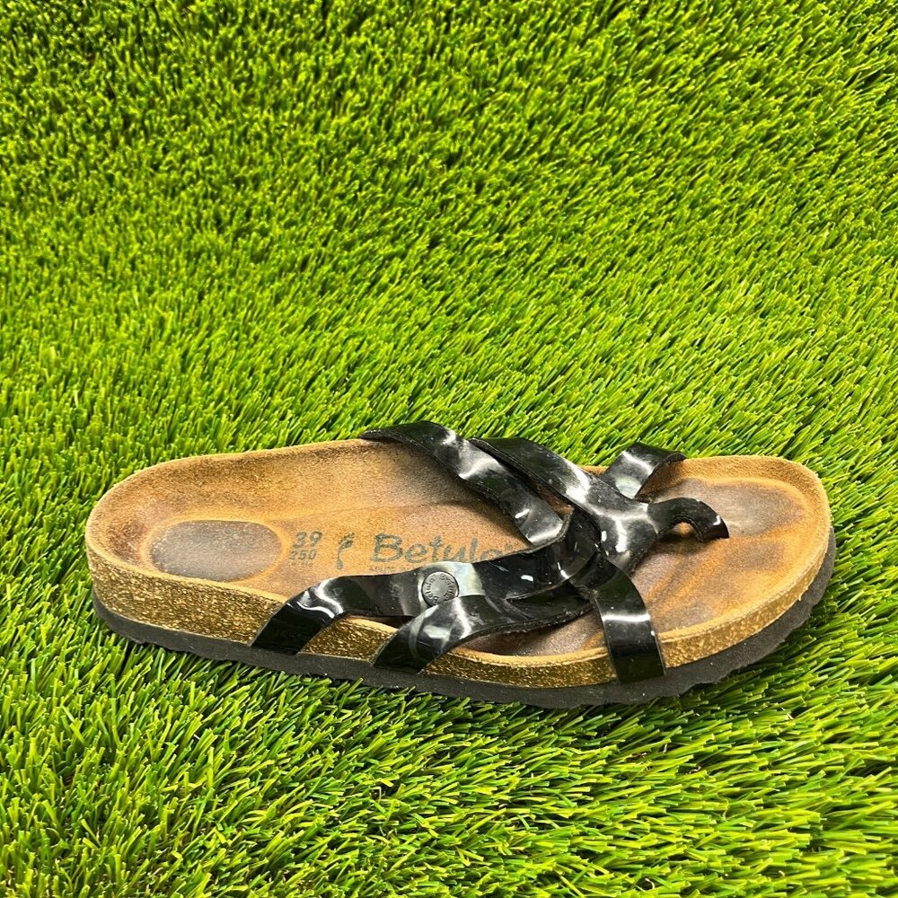 Birkenstock Vinja Womens Size 8 Black Casual Walking Slip On‎ Strappy Sandals